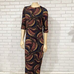 farm rio black flowered bust midi dress Farm Rio | Boho Glam Maxi dress – main image 1